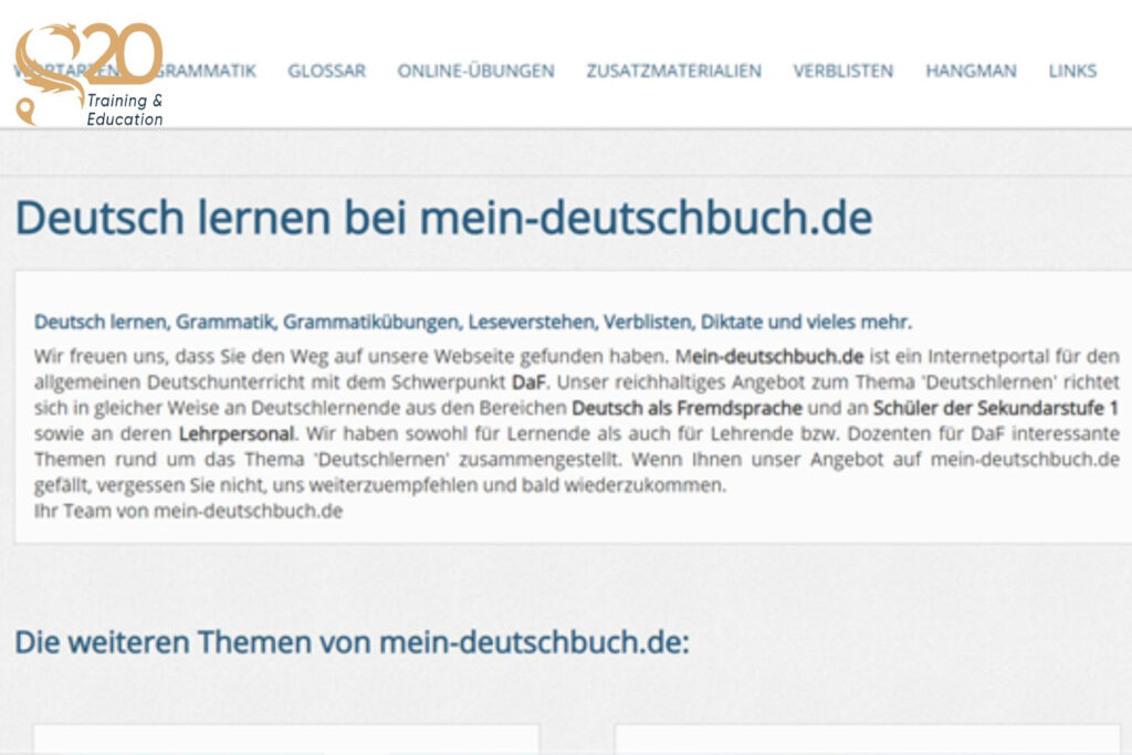 Website Mein-Deutschbuch
